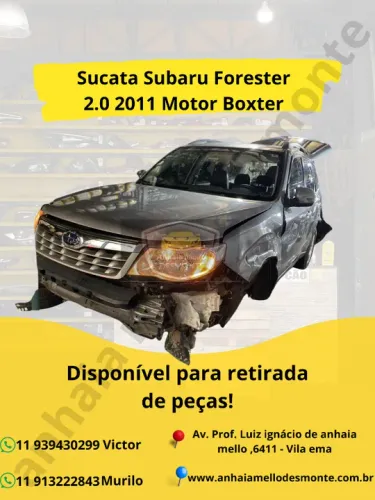 Sucata Subaru Forester 2.0 2011 Motor Boxter