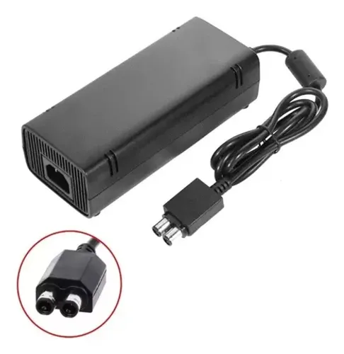 Fonte Xbox 360 Slim Original Com Cabo De Energia