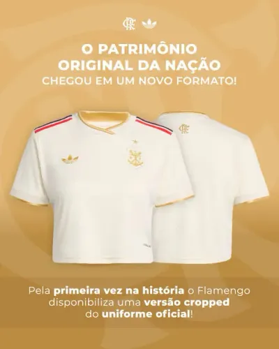 Nova Camisa Flamengo Feminina Cropped