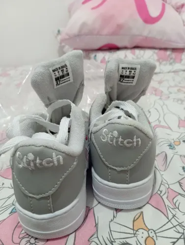 Tênis Infantil Stitch Cinza