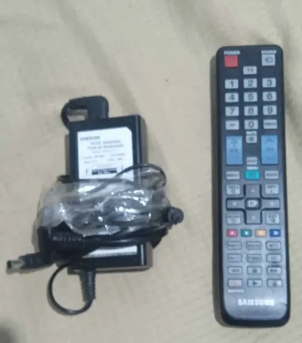 FONTE externa e controle originais Samsung