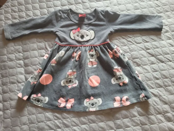 Vestido Infantil kit 2 Alças e Manga Algodão Premium 