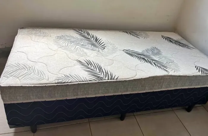 Cama Box Solteiro com Colchão Ortopédico