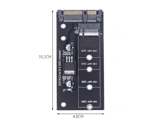 Adaptador conversor M.2 ngff ssd para sata 3 3.0disco de estado sólido 2230 2280 COD-AM617