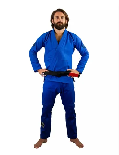 Kimono Trançado Keiko Azul A3 (Novo na Etiqueta)