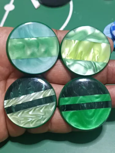 Quarteto futebol de botão topo madrepérola 