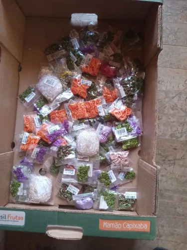 Flores de fita para artesanato - Diversas cores