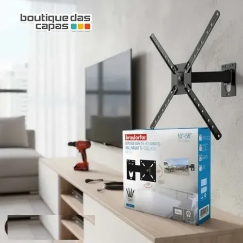 SUPORTE ARTICULADO P TV SMART LED 10? - 56 POLEGADAS BRASFORMA