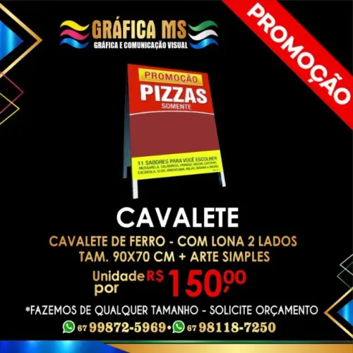 CAVALETE PROMOÇÃO