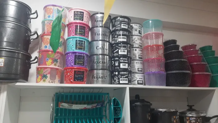 Conjunto de Potes para organização - Cozinha