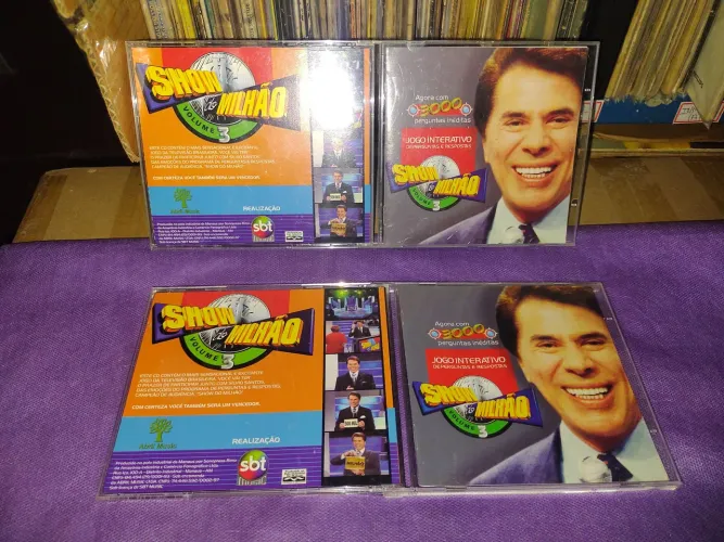 Jogo Show do Milhão, do SBT, vários, originais, bom estado.