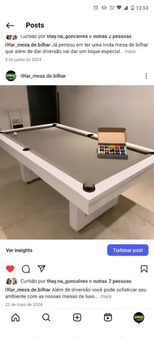 Mesa de bilhar de alto padrão 