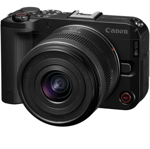 Câmera Canon EOS R50 V + Lente 14-30MM F/4-6.3 IS STM PZ NOVA