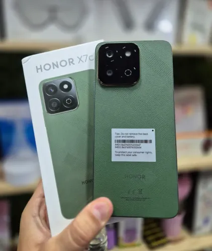 Honor X7C, 256/8GB RAM, 2 anos de garantia, 6.000 mAh, cor verde, branco e preto, LACRADO