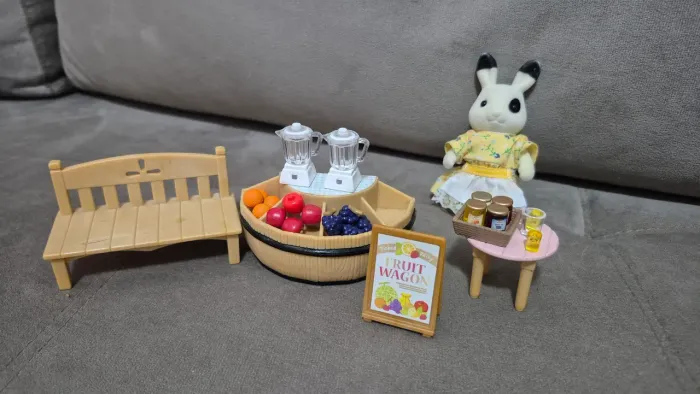 Sylvanian families barraca de suco