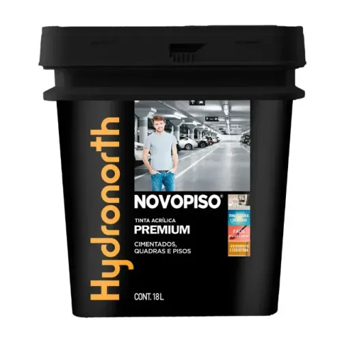 Tinta Acrílica Premium Novopiso Fosco Hydronorth 18 Cinza
