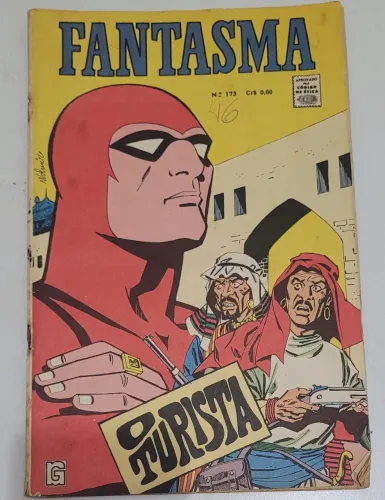 Revista Gibi HQ antigo Fantasma nº 173 de 1970 da RGE - o Turista