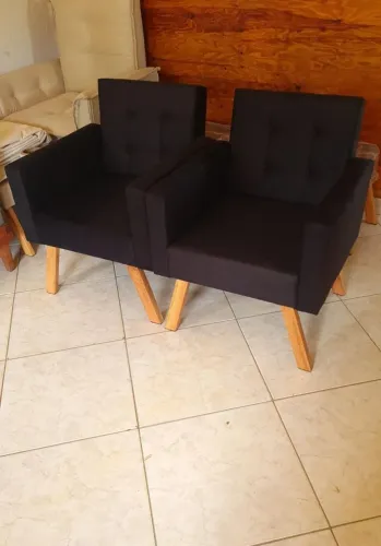 Kit poltronas, ideal para recepção e sala de espera, em ate 10x sem juros no cartão