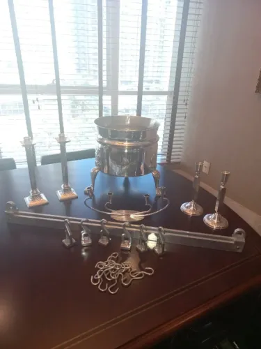 Samovar, Castiçais Barra Piatina e Fomyes Ganchos 