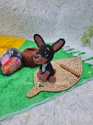 Amigurumi Cachorro de Crochê - Feito à Mão