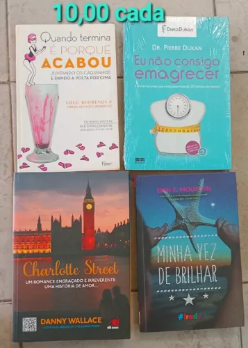 Livros 10,00 cada