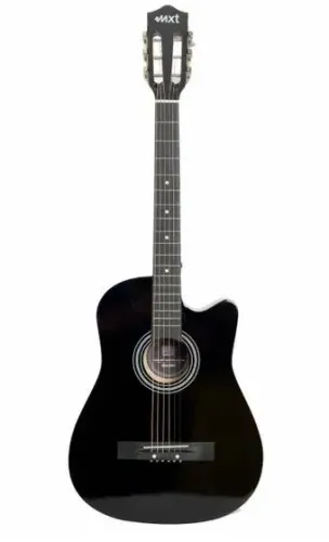  VIOLAO 38" ACUSTICO CUTWAY, COM TENSOR E CORPO DE TILIA, COR PRETO, MODELO 38A-BKC