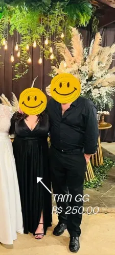 Vestido Longo Preto - TAM GG