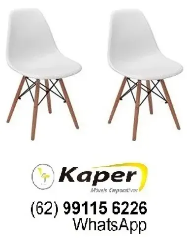 02 Cadeira Charles Eifel ( Produto novo ) Promoção