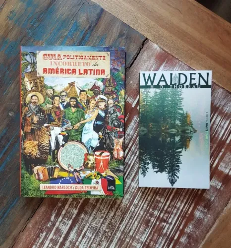 Livros: "Guia Politicamente Incorreto da América Latina" e "Walden"