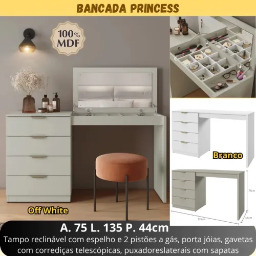 Penteadeira 100% MDF