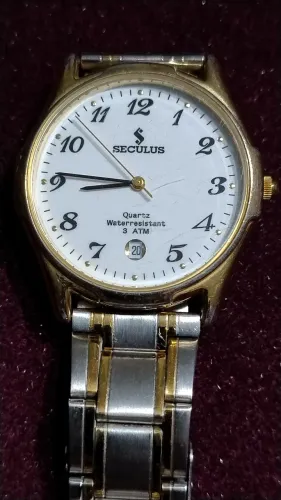 Relógio Seculus Quartz Dourado