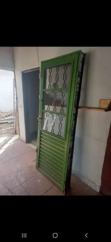 Porta ferro mista  com vidro 