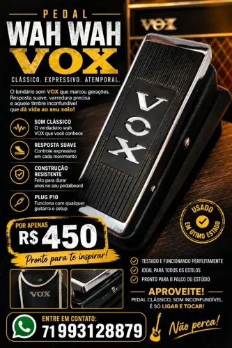 Pedal wah wah vox