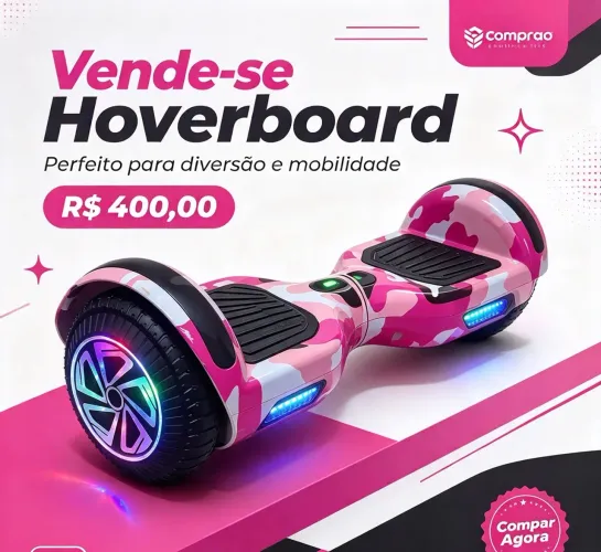 Hoverboard rosa de menina 