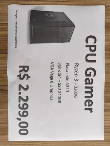 Cpu Gamer Novo