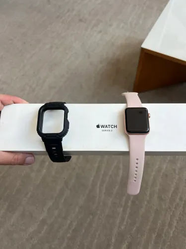 Apple Watch Series 3 42mm Dourado + 2 Pulseiras (Original c/ Caixa)