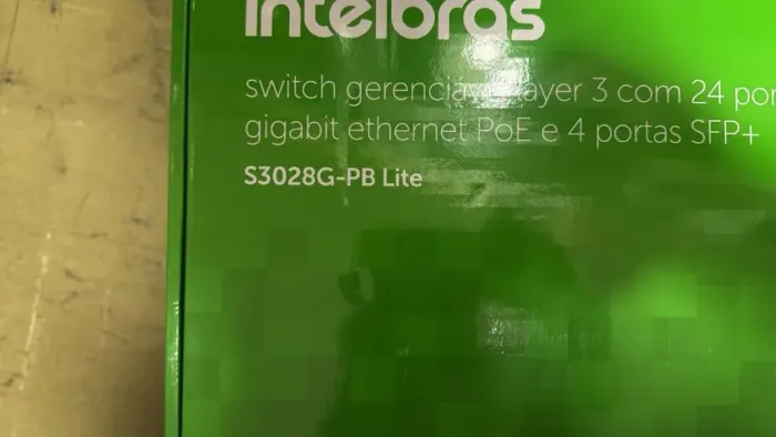 Switch Gerenciável L3 com 24 portas Gigabit PoE e 4 SFP+ s3028G-PB Lite  novo na caixa 