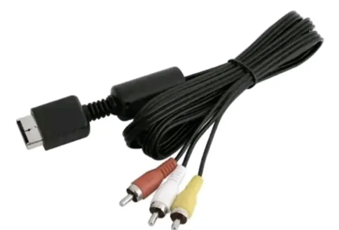 Cabo daptador av de 3 cores para ps2