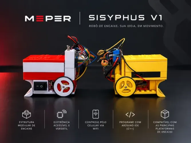 Kit Robótico Educacional Sisyphus V1 - Monte Seu Próprio Robô