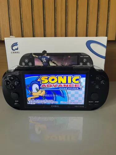 Vídeo Game Portátil Retrô MP5/6 Tela HD Jogos Filmes e Músicas com Controle