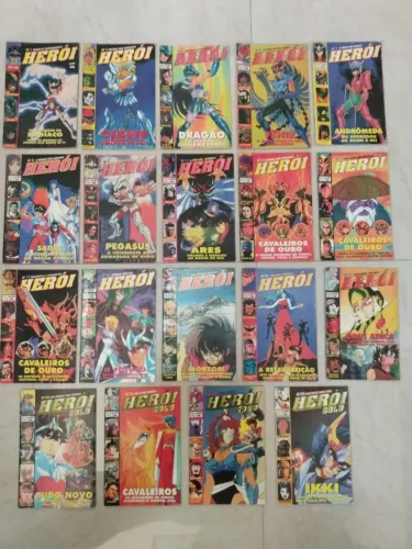 Revistas Herói dos Cavaleiros do Zodíaco (1994 e 1995) são 19 Revistas.