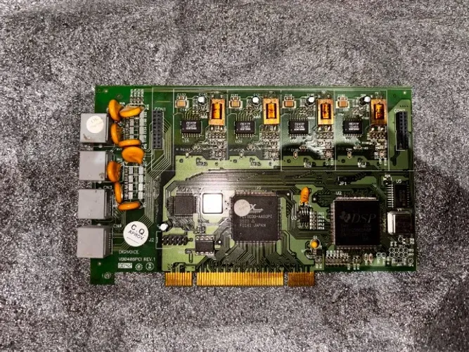 Placa Asterisk 4 FXO Digivoice VB0408 PCI