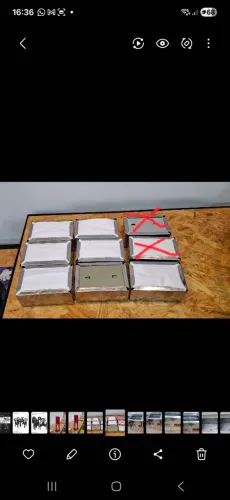 7 UNIDADES DE PORTA GUARDANAPOS DE INOX