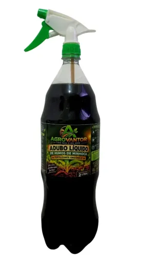 Adubo Liquido Orgânico Humos De Minhoca Compostagem + Brinde Spray