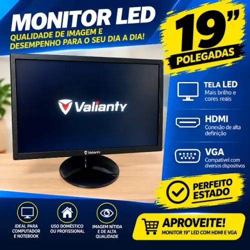 Monitor de computador 19? led com hdmi e VGA