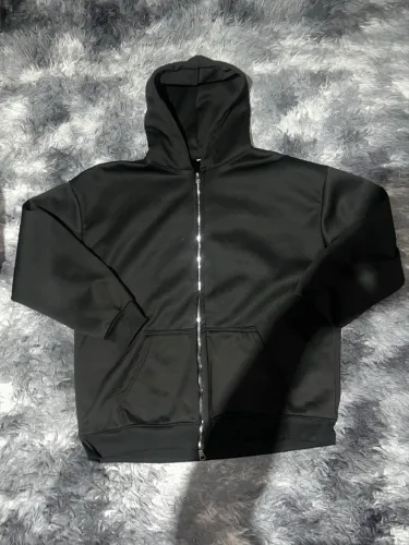Moletom Ziper Duplo Preto