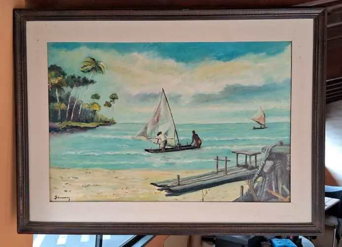 Pintura a óleo sobre tela 40X60cm.