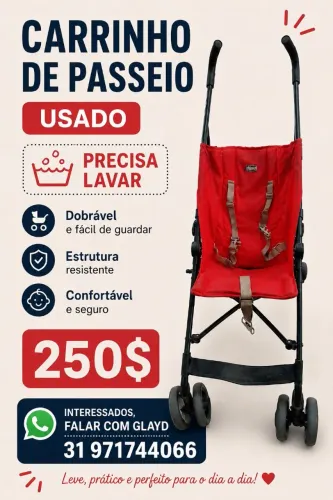 Carrinho de bebê da Chicco
