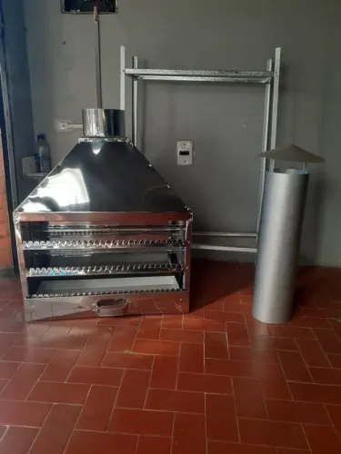 churrasqueira para espetinhos de inox PRONTA ENTREGA