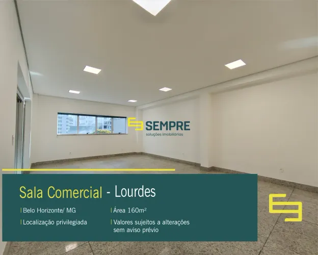 Sala Comercial para alugar no Lourdes em Belo Horizonte/ MG